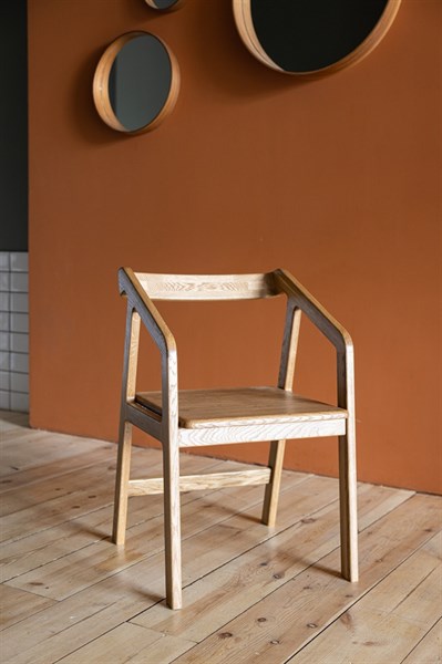 Стул кресло — натуральный дуб, жесткое сиденье - фото 6223